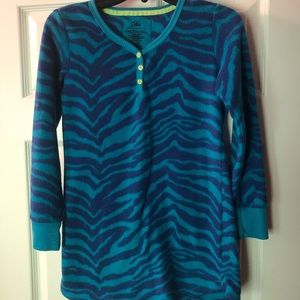 Justice Girls animal print velour dress